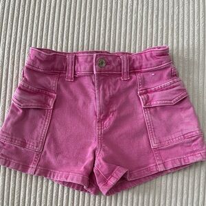 Gap Kids Pink Shortie High Rise Cargo Shorts in Size 8